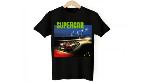 Adult Unisex Supercar T-Shirt - Lamborghini Aventador