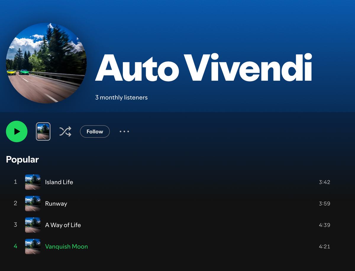 The Auto Vivendi Soundtrack